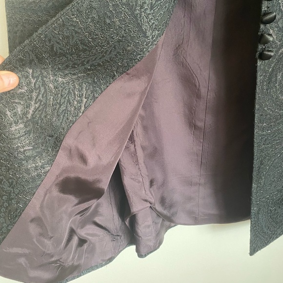 🖤👗Franco Mirabelli shimmery black midi dress and matching jacket size 10. - Picture 16 of 16